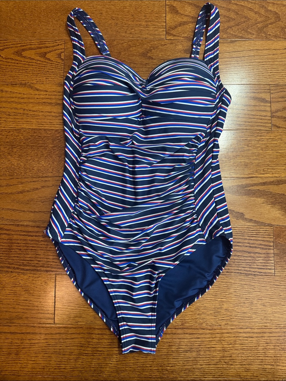 Nip Tuck sz 6 4th of July Multistripe One-Piece with Tummy control